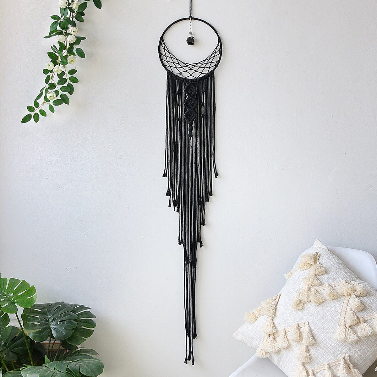 Sun And Moon Black Dream Catcher