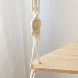 Triangle Macrame Wall Shelf