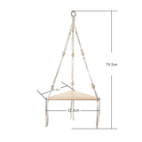 Triangle Macrame Wall Shelf