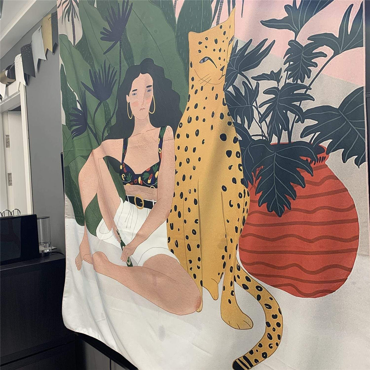 Tropical Girl Tapestry