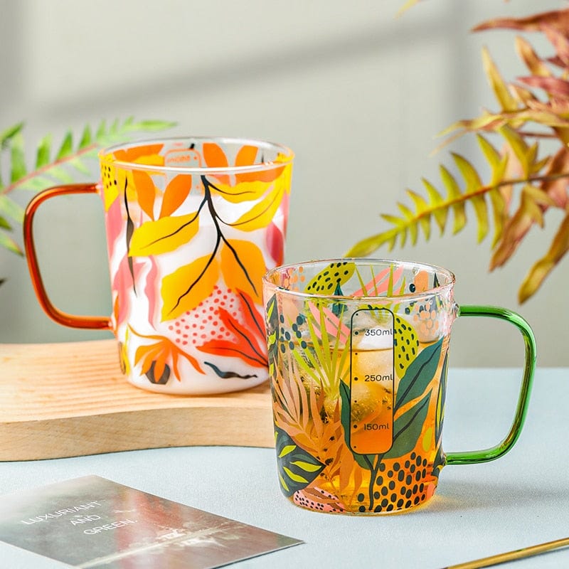 Tropical Scale Glass Mug