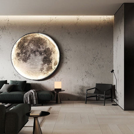 Wall Mounted Moon Lamp - Lighting
