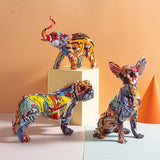 Colorful Animals Art Figurine