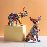 Colorful Animals Art Figurine