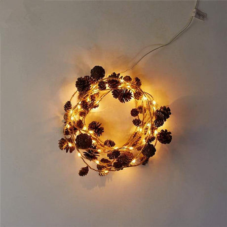 Pine Cones LED Light Decor