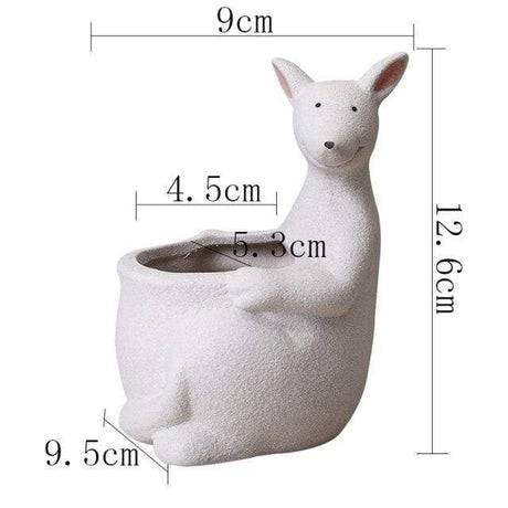 Kangaroo Ceramic Flower Pot