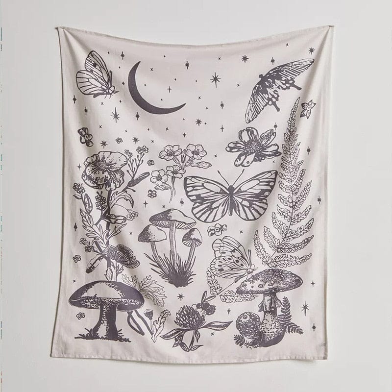 Mushroom Garden Tapestry