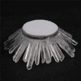 Clear Quartz Lotus-Shaped Incense Holder
