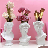 White Sculpture Head Vases