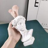 White Sculpture Head Vases