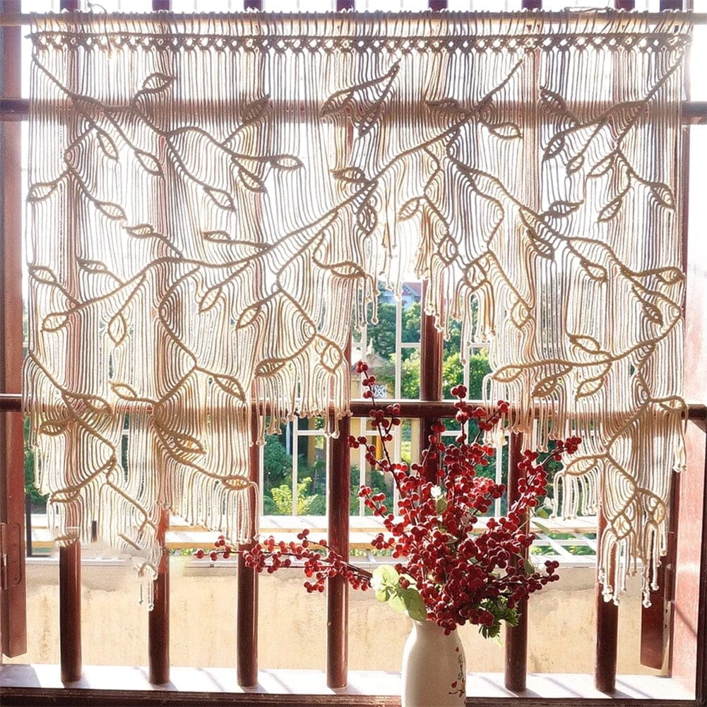 Macrame Leaf Curtain