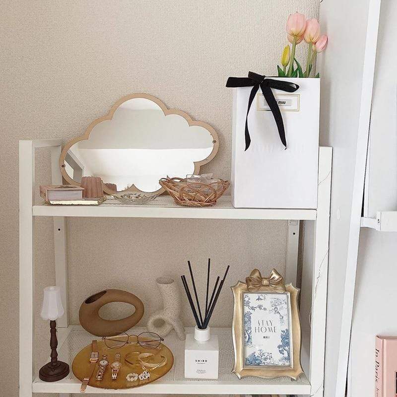 Wooden Cloud Mirror
