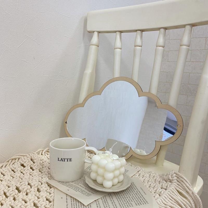 Wooden Cloud Mirror