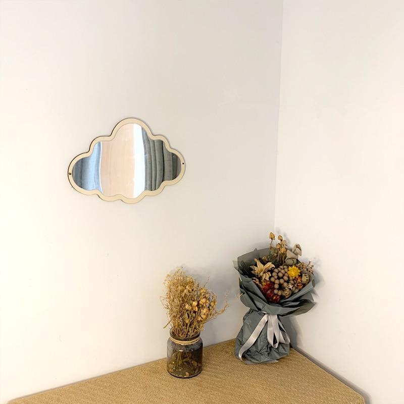 Wooden Cloud Mirror