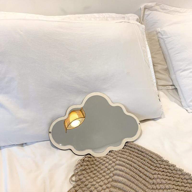 Wooden Cloud Mirror