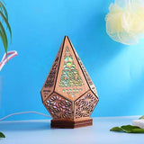 Wooden LED Projection Bohemian Night Lamp