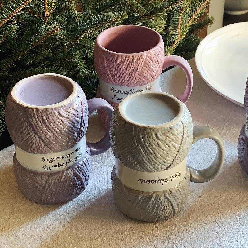 Wool Ceramic Mugs