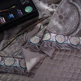 Wynn Luxury Silver Duvet Cover & Shams 600tc