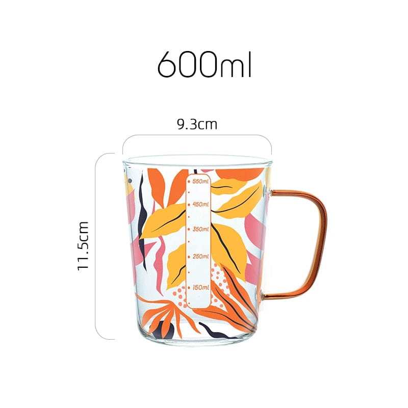 Tropical Scale Glass Mug
