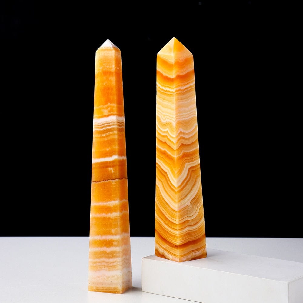 Yellow Calcite Crystal Point