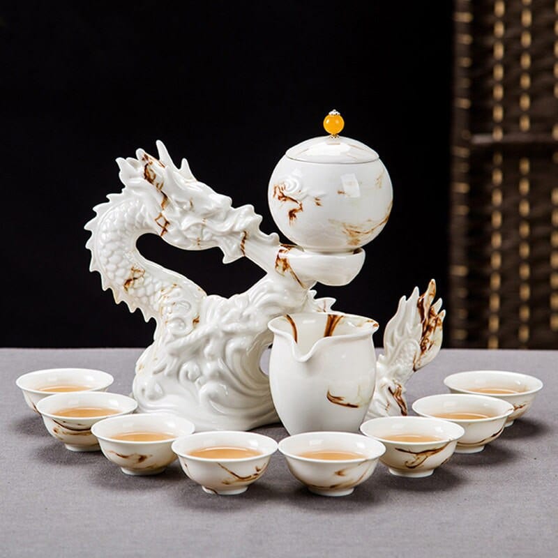 Oriental Dragon Tea Pot