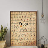 Yoga Poses Wall Poster - Wallart