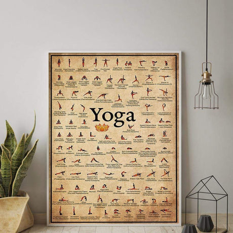 Yoga Poses Wall Poster - Wallart
