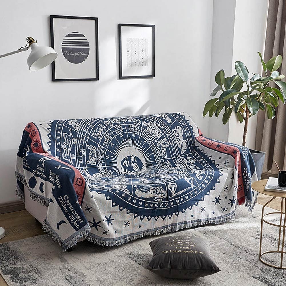 Zodiac Boho Throw Blanket