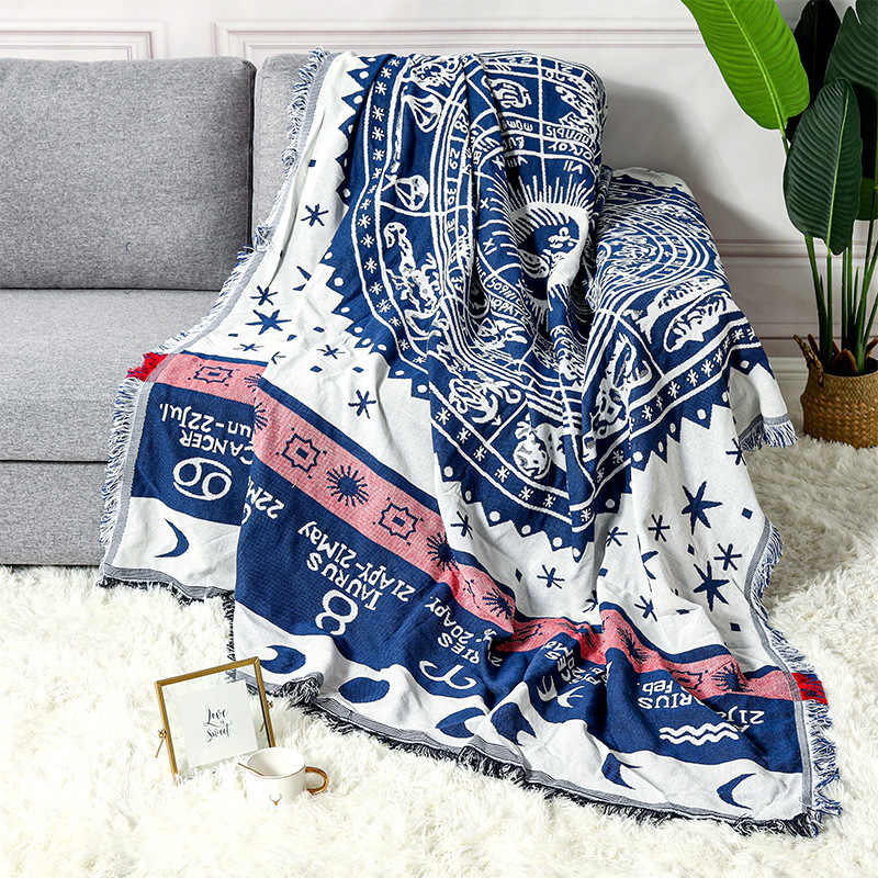 Zodiac Boho Throw Blanket