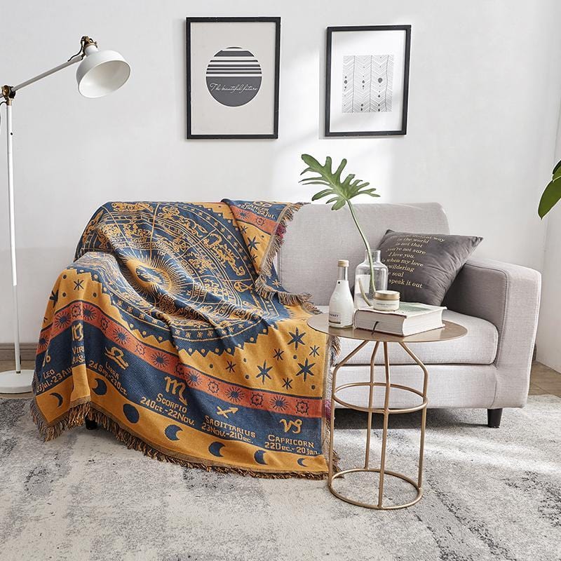 Zodiac Boho Throw Blanket