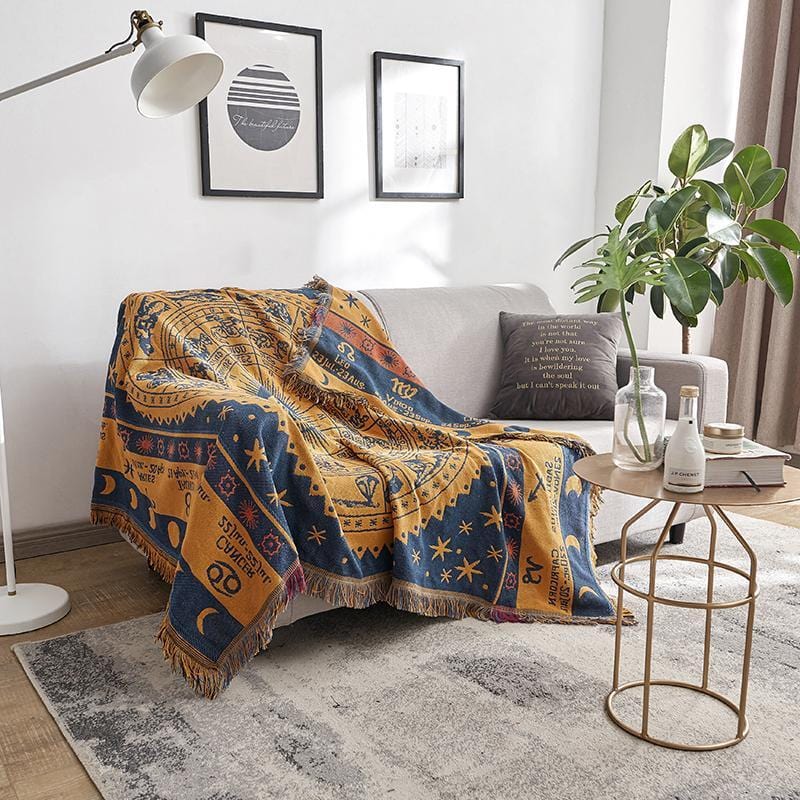 Zodiac Boho Throw Blanket