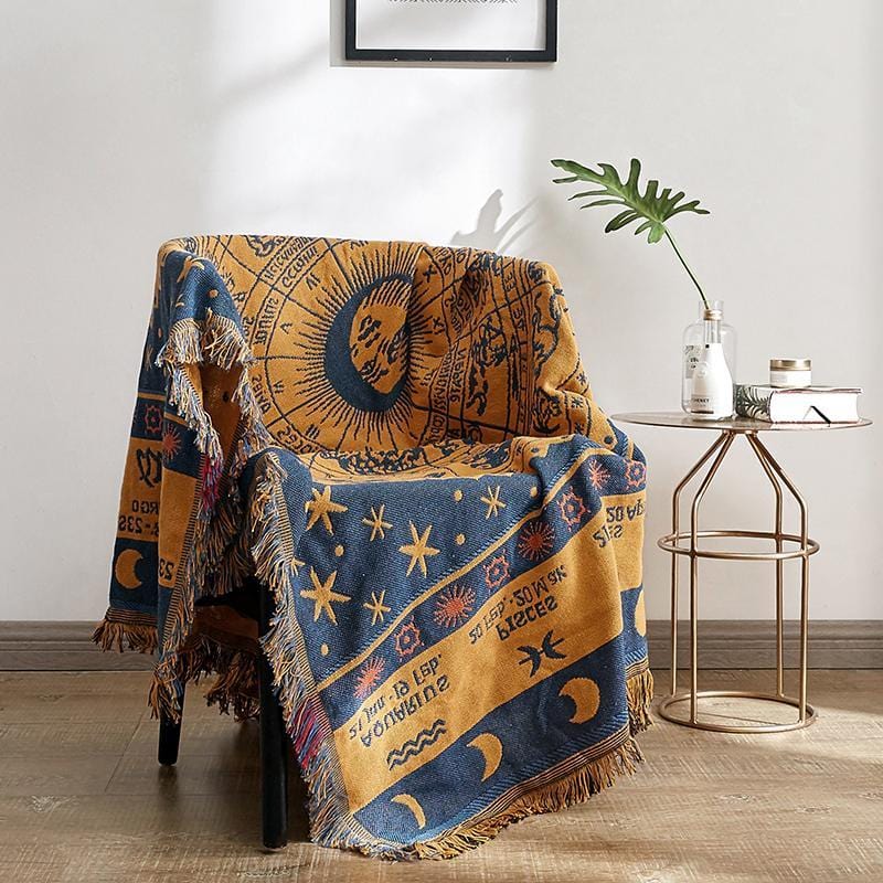 Zodiac Boho Throw Blanket