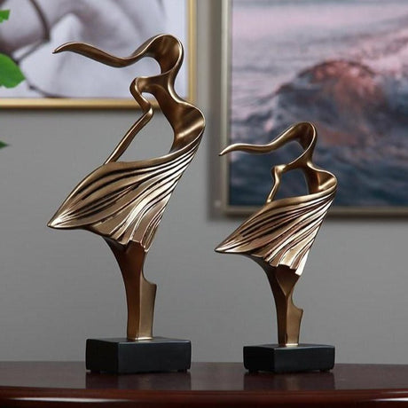 Willa Windswept Girl Statue