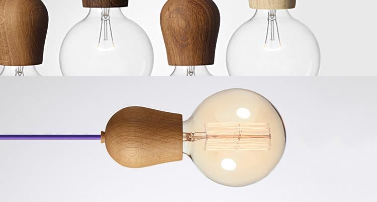 Wooden Socket Minimalist Pendant Light