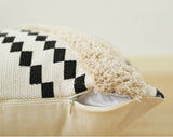 Xavier Black and White  Checkered Pillow Cover