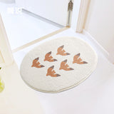 Yellow Swallows Bath Mat