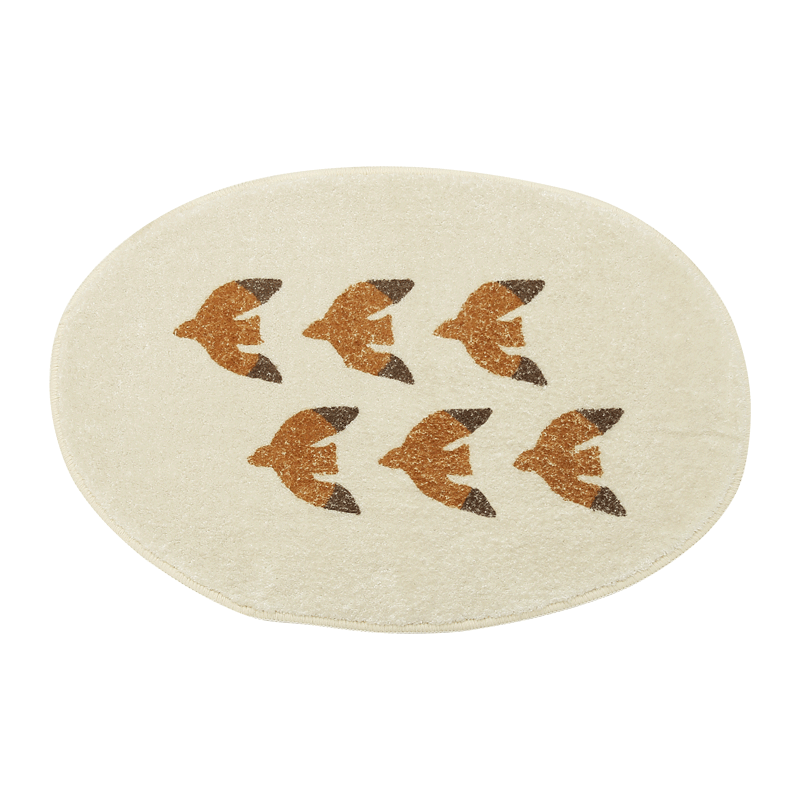 Yellow Swallows Bath Mat